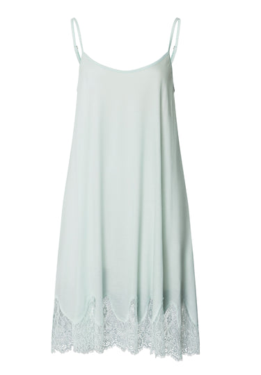 Melia Scalloped Lace Spaghetti Chemise 95cm | Ice Flow 74801-2577